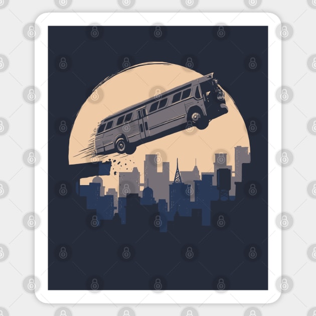 Speed Movie - Bus Jump Sticker by boostr29